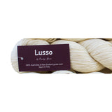 LUSSO Undyed/Natural 6ply/DK/Sport/Lt Worsted100g Skein 70% Merino, 20% Silk, 10% Cashmere