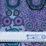 MEETING PLACES BLUE by Australian Aboriginal ArtistJOSIE CAVANAGH