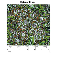 METEORS GREEN by Australian Aboriginal Artist Heather Kennedy