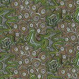 METEORS GREEN by Australian Aboriginal Artist Heather Kennedy