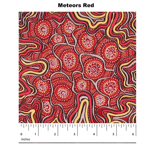 METEORS RED by Australian Aboriginal Artist Heather Kennedy