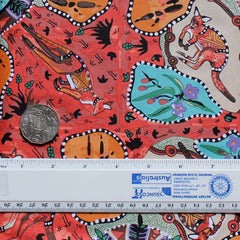 MIRRAM MIRRAM RED by Australian Aboriginal Artist NAMBOOKA