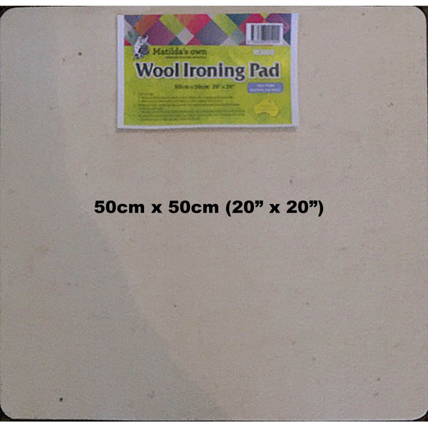 Matilda's Own WOOL IRONING PAD 50cm x 50cm (20" x 20")