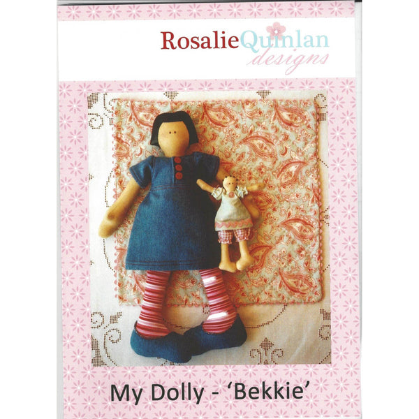 MY DOLLY BEKKIE - Doll & Comforter Pattern - by Australian Designer Rosalie Quinlan (Dekker)