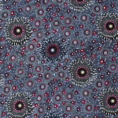 ONION DREAMING BLACK by Aboriginal Artist Doris Inkamala