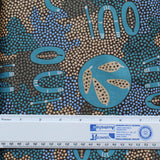 PASSION FRUIT DREAMING BLUE by Aboriginal Artist MARY NABARULLA