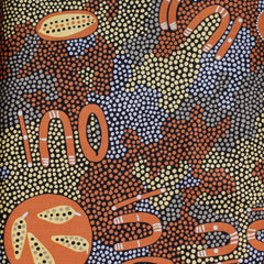 PASSION FRUIT DREAMING BROWN by Aboriginal Artist MARY NABARULLA