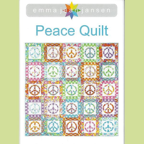 PEACE QUILT PATTERN - by Australian Designer Emma Jean Jansen