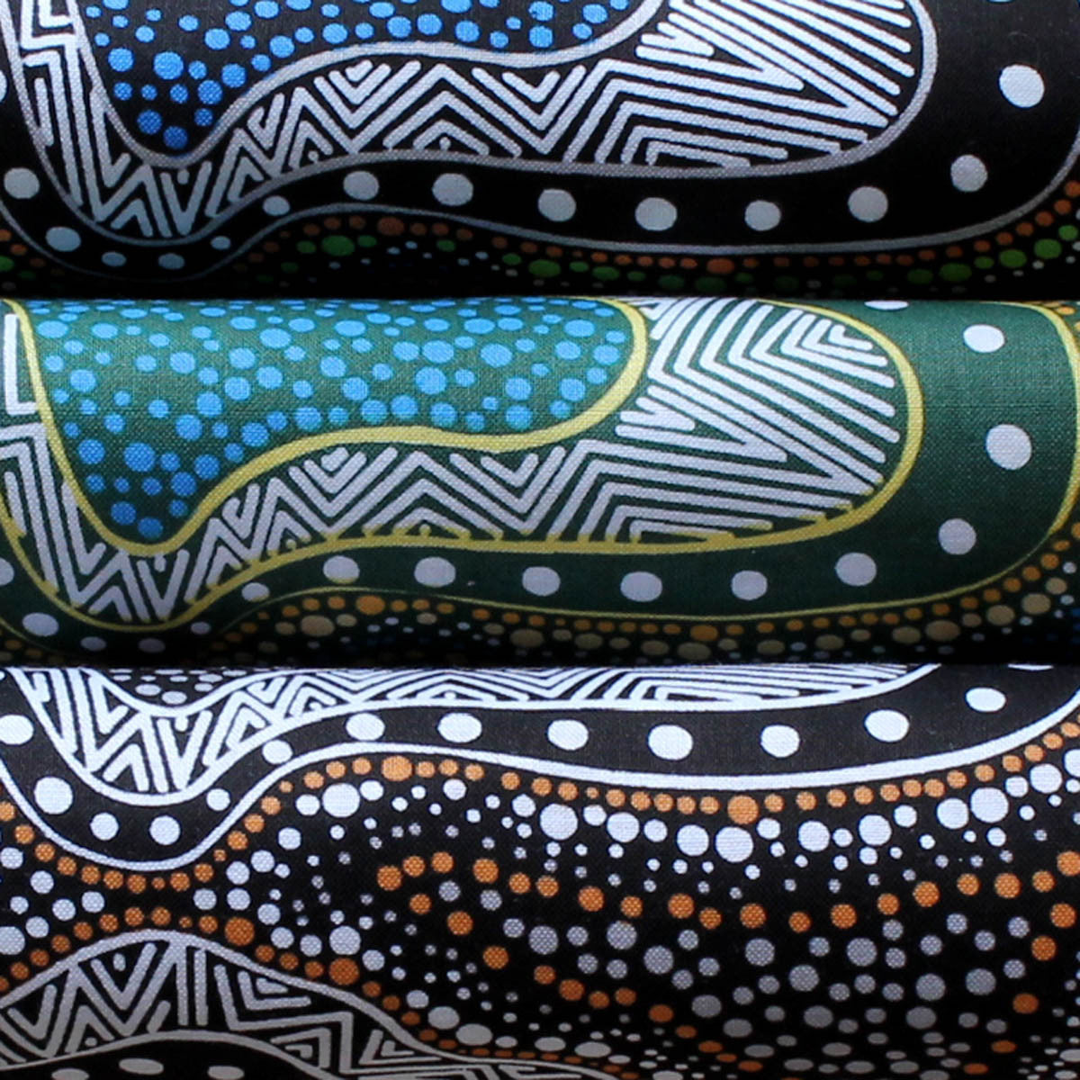 POSSUM LAND & WATER DREAMING BLUE by Aboriginal Artist HEATHER KENNEDY