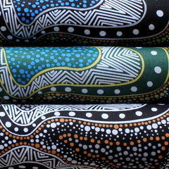 POSSUM LAND & WATER DREAMING BLACK by Aboriginal Artist HEATHER KENNEDY