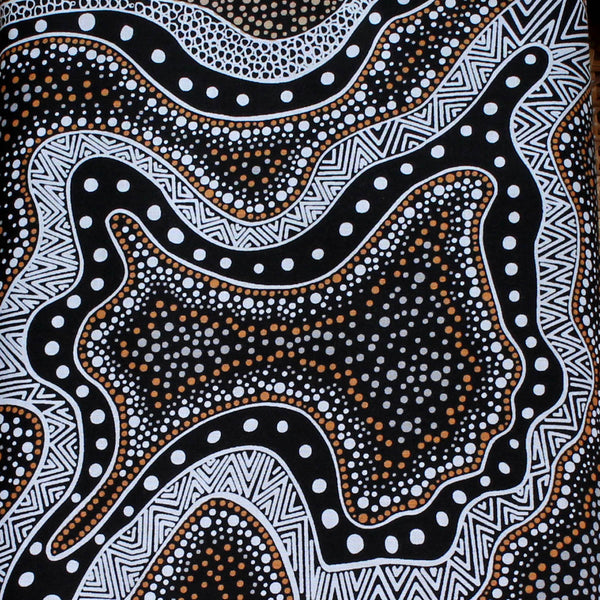 POSSUM LAND & WATER DREAMING BLACK by Aboriginal Artist HEATHER KENNEDY