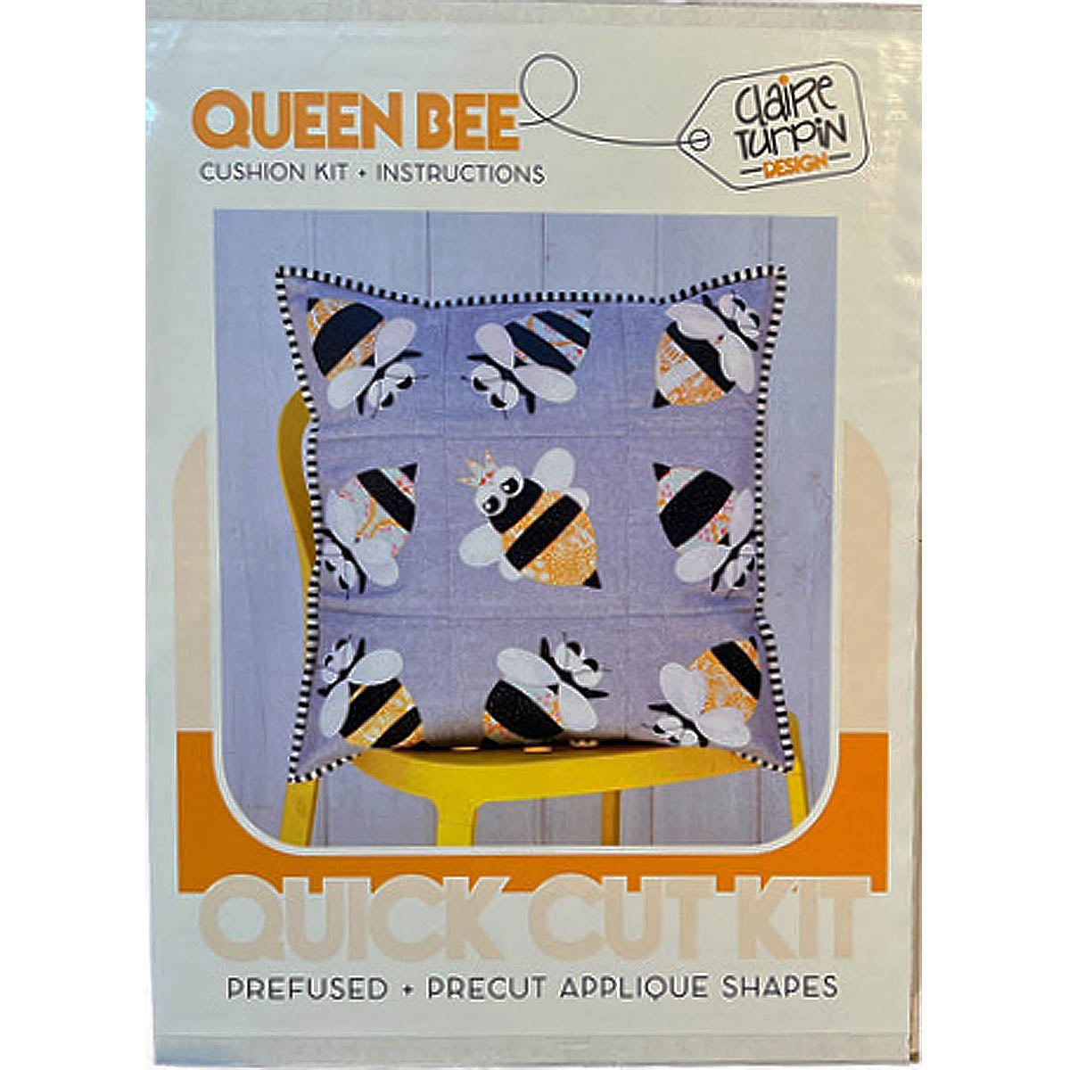 QUEEN BEE CUSHION - Quick Cut Applique Cushion Kit - Tilda Fabric