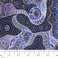 REGENERATION PURPLE by Australian Aboriginal Artist Heather Kennedy