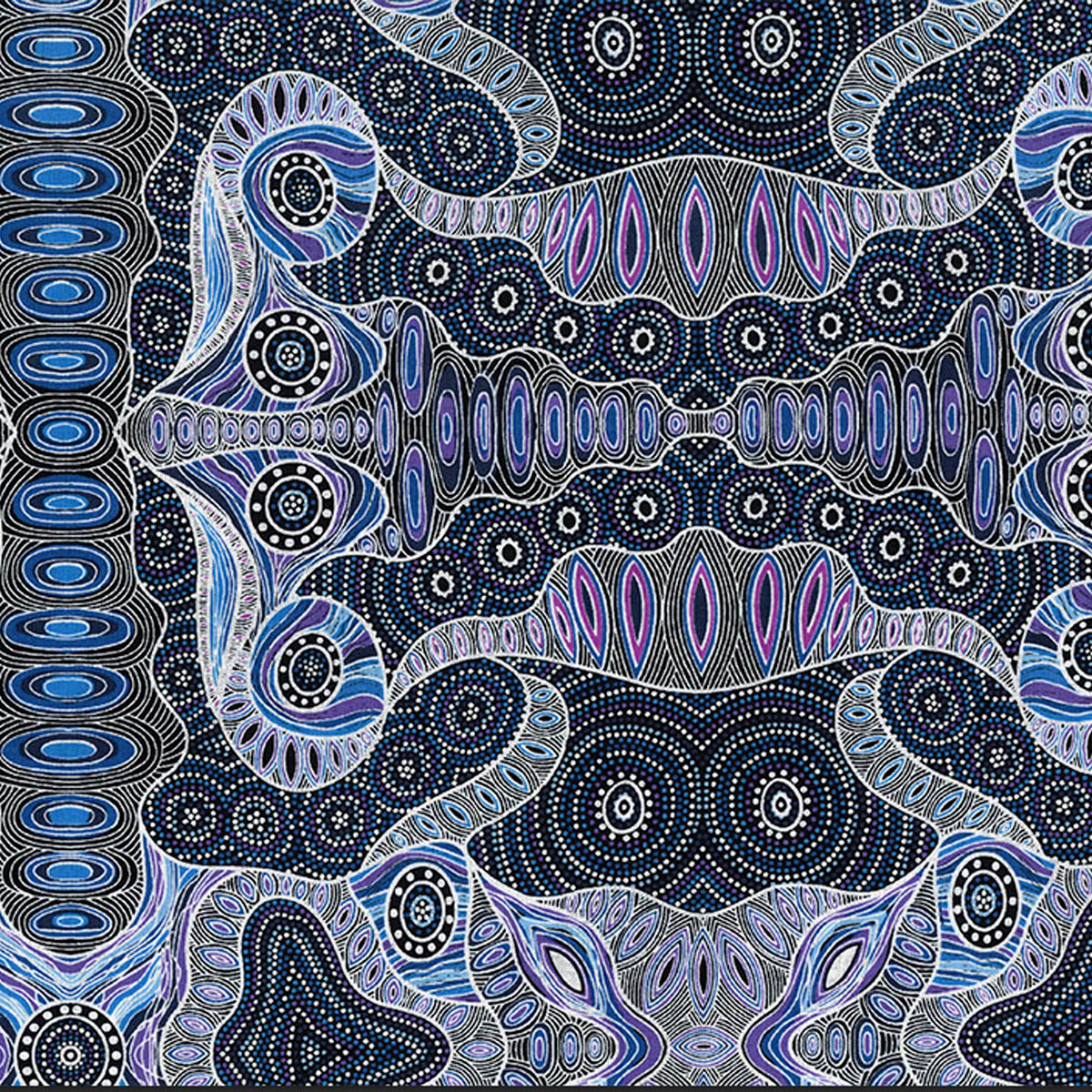 REGENERATION PURPLE by Australian Aboriginal Artist Heather Kennedy