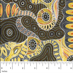 REGENERATION YELLOW by Australian Aboriginal Artist Heather Kennedy