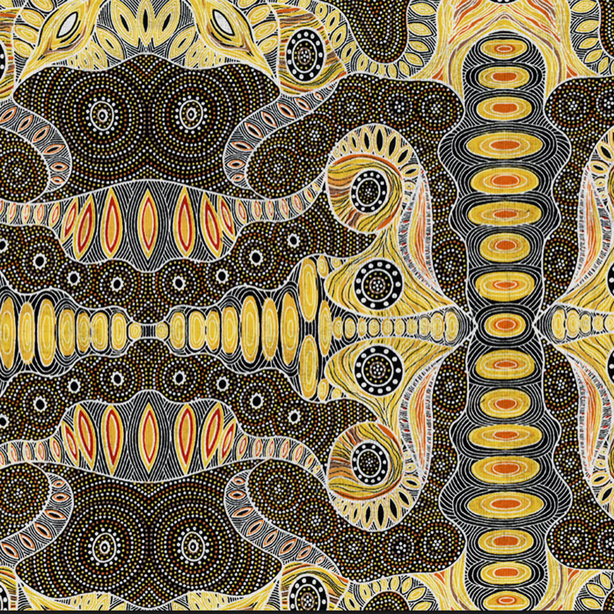 REGENERATION YELLOW by Australian Aboriginal Artist Heather Kennedy