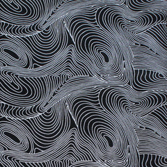 RIVER DREAMING BLACK by Australian Aboriginal Artist BARBARA EGAN