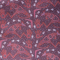 ROCK ART DREAMING BURGUNDY by Aboriginal Artist Andrew Braedon