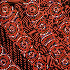 SALT LAKE RED by Aboriginal Artist Heather Kennedy