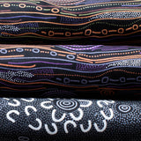 SANDY CREEK BLACK by Aboriginal Artist Janet Long Nakamarra