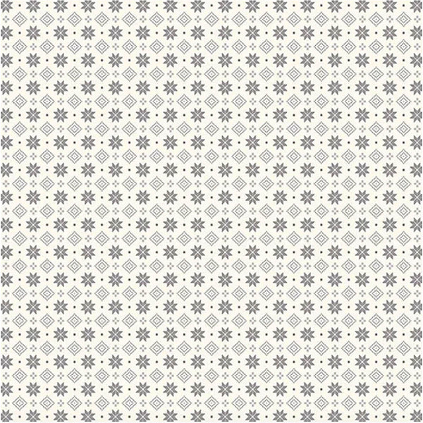 STARS & DIAMONDS - Scandi Christmas 2022 - 100% Cotton - by Makower UK