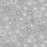 SNOWFLAKES - SCANDI CHRISTMAS 2022 - 100% Cotton - by Makower UK
