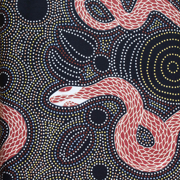 SNAKE & EMU by Australian Aboriginal artist W. Evans