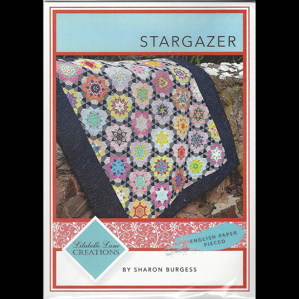 STARGAZER QUILT PATTERN, TEMPLATES & FULL PAPER SET - by Designer Sharon Burgess