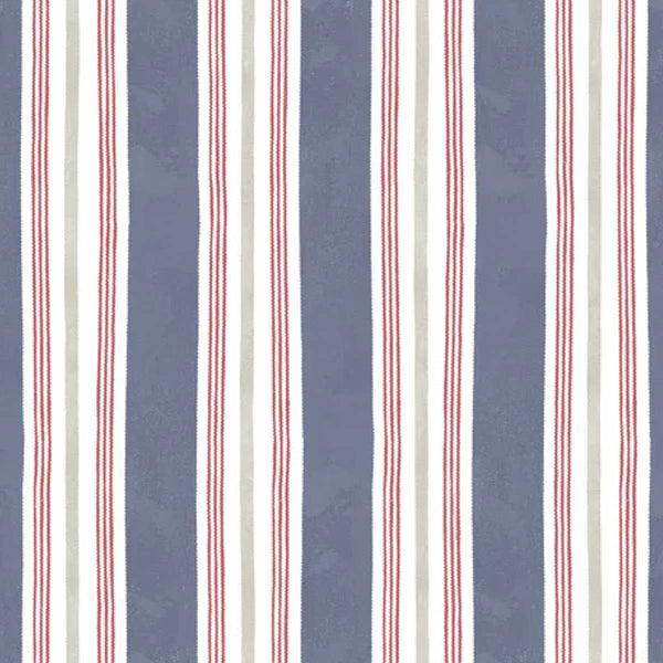 PB/ Homemade Happiness 100% Cotton - Stripe Blue