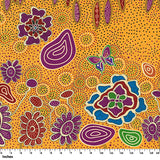 SUMMERTIME RAINFOREST YELLOW by Aboriginal Artist HEATHER KENNEDY