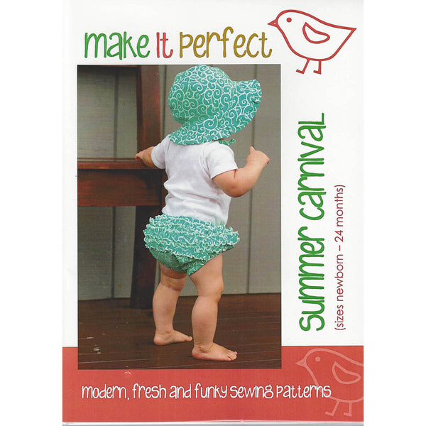 SUMMER CARNIVAL - Sun Hat & Bloomer Pattern by Make it Perfect