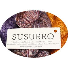 SUSURRO - Silk/Linen/Merino/100g/297m(325yds) Single ply (DK/Sport)CHOOSE COLOUR