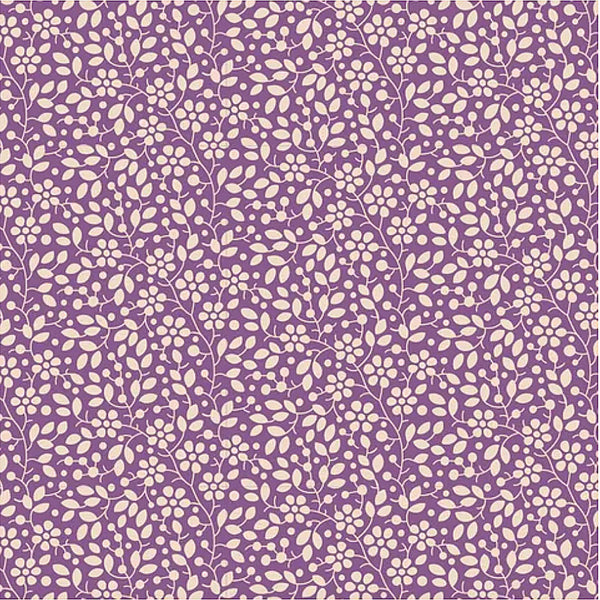 Tilda PIE IN THE SKY/CLOUDPIE  - #110067 Floral Vine - Grape