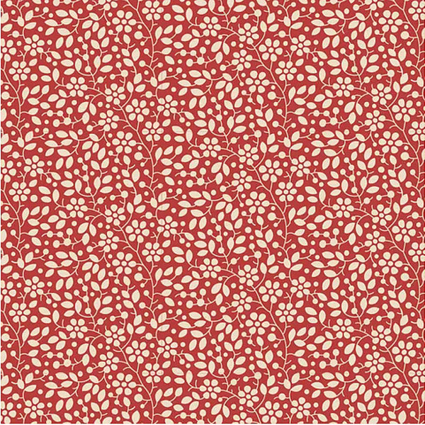 Tilda PIE IN THE SKY/CLOUDPIE  - #110066 Floral Vine - Red