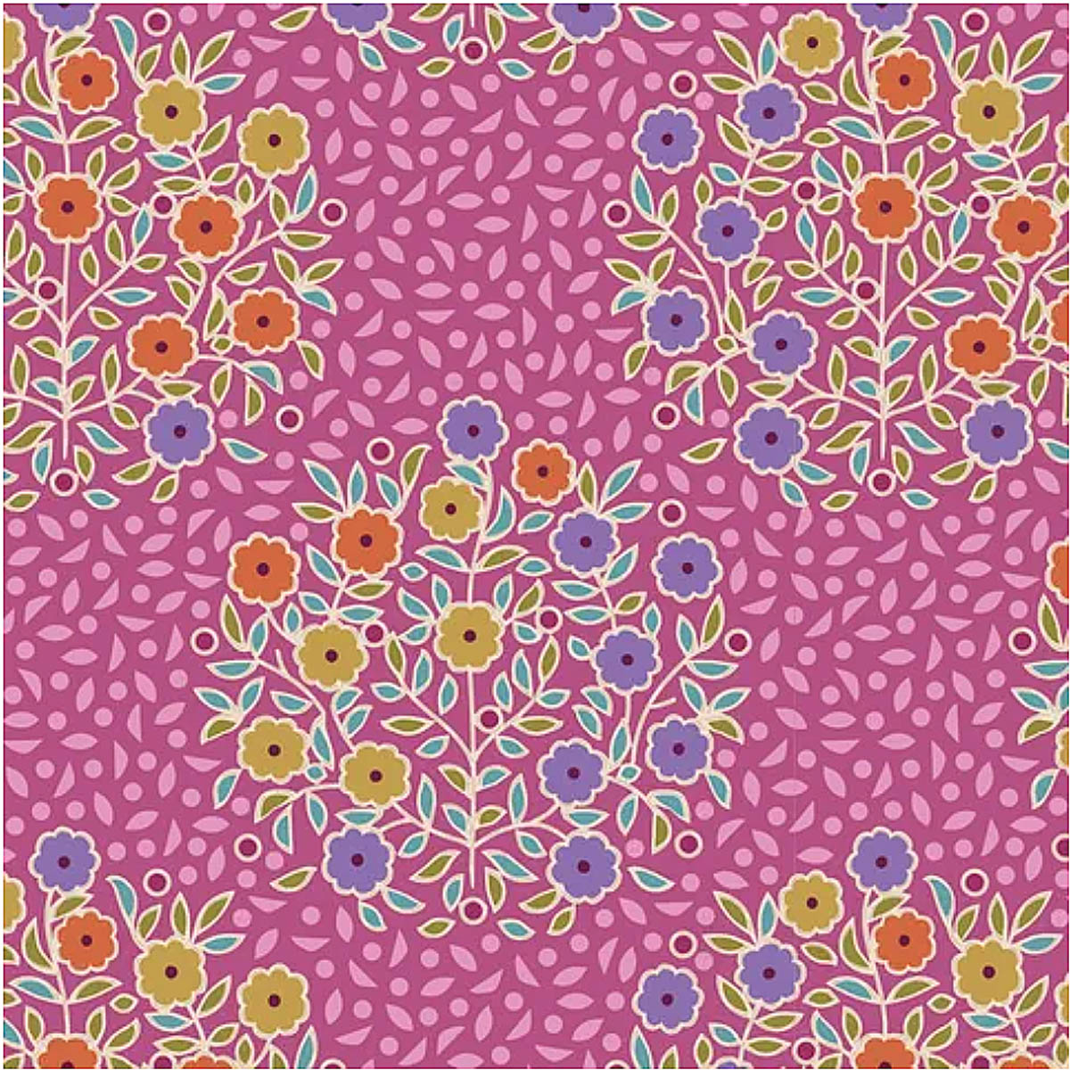 Tilda PIE IN THE SKY  - #100484 Confetti Floral - Cerise