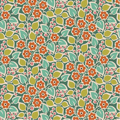 Tilda PIE IN THE SKY  - #100499 Topsy Turvy Floral - Pine Green