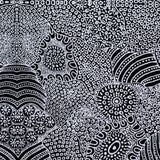 WATERHOLE  BLACK by Aboriginal Artist  ANNA PITJARA