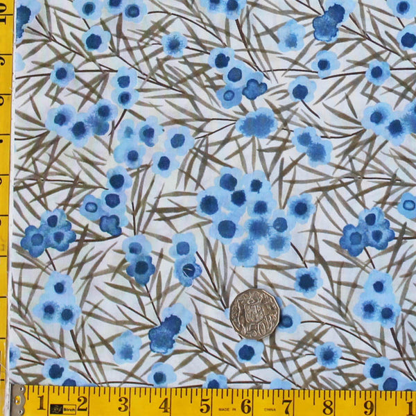 WAX FLOWER BLUE by Australian Aboriginal Artist NATALIE RYAN