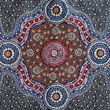 WILD BUSH FLOWERS BLACK by Australian Aboriginal Artist LAYLA CAMPBELL