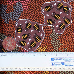 WILD BUSH HONEY ANT BROWN** by Aboriginal Artist AUDREY MARTIN NAPANANGKA