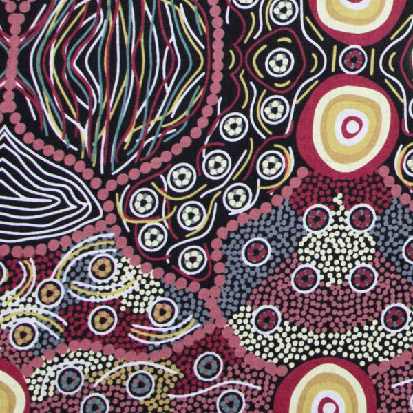 WILD COCONUT BLACK by Australian Aboriginal Artist AUDREY NAPANANGKA