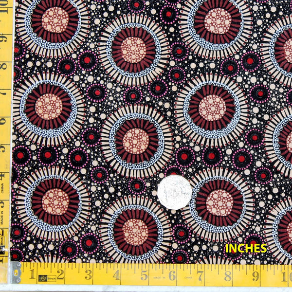 WILD FLORA APRICOT by Aboriginal Artist CHRISTINE DOOLAN