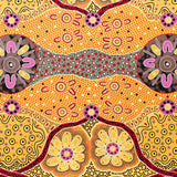 WOMENS BUSINESS GOLD by Australian Aboriginal Artist E. YOUNG