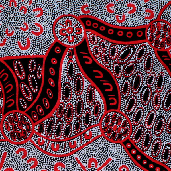 WOMEN DREAMING 2 BLACK by Aboriginal Artist Geraldine Dixon