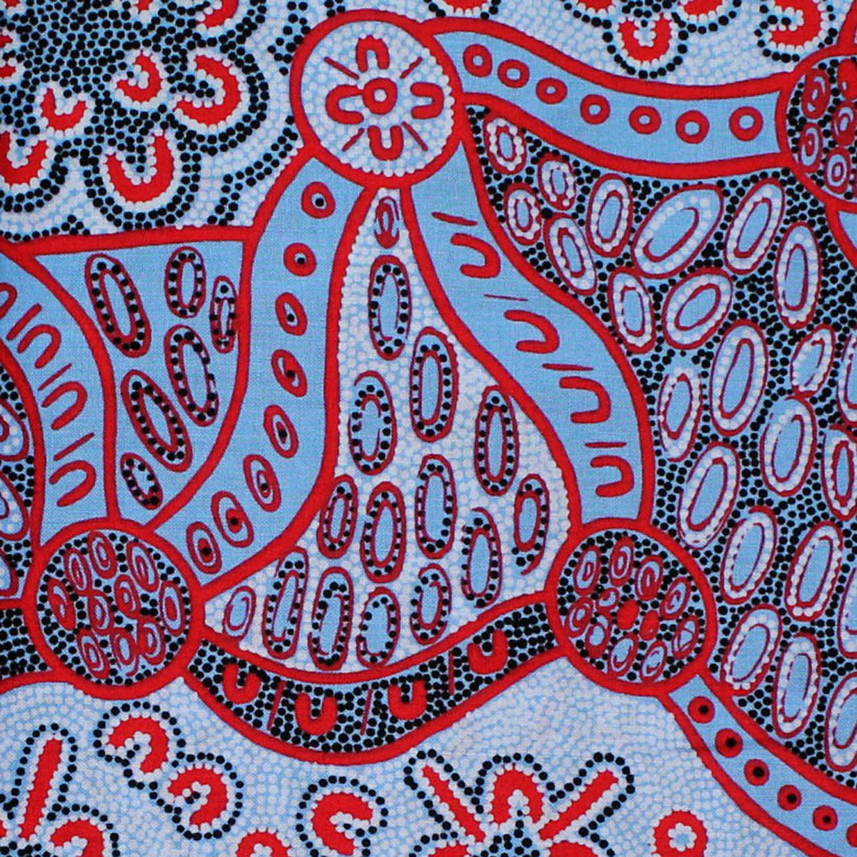 WOMEN DREAMING 2 BLUE by Aboriginal Artist Geraldine Dixon
