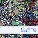 WOMEN GATHERING BUSH TUCKER BLACK by Aboriginal Artist Bernadine Johnson