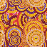 WOMEN'S BODY DREAMING MUSTARD by Aboriginal Artist CINDY WALLACE