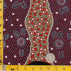 WOMENS BUSINESS BLACK by Australian Aboriginal Artist E. YOUNG