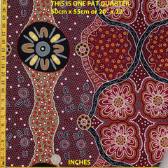 WOMENS BUSINESS BLACK by Australian Aboriginal Artist E. YOUNG