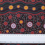 WILD BEANS BLACK by Aboriginal Artist AUDREY NAPANANGKA